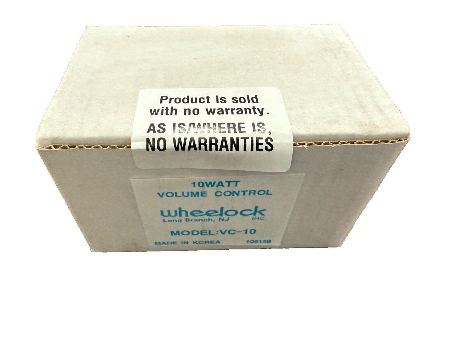 Eaton Wheelock VC-10 Fire Alarm Wall Volume Control Knob (NEW IN BOX)