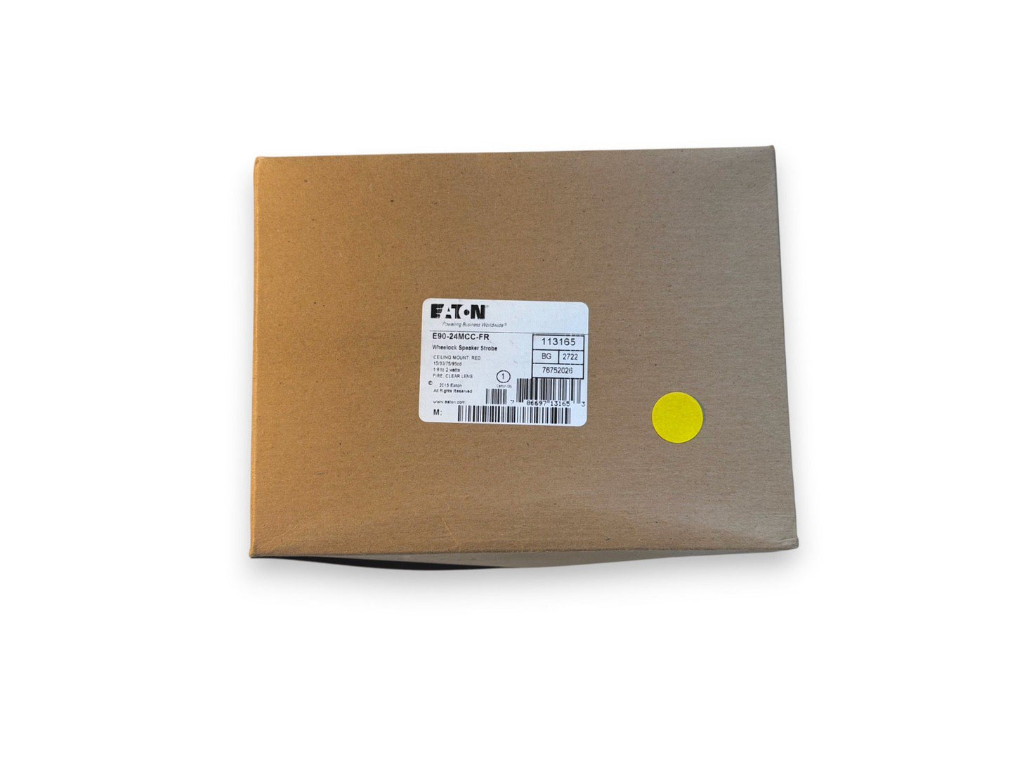 Eaton Wheelock E90-24MCC-FR 113165 Speaker Strobe Ceiling Red (NEW IN BOX)