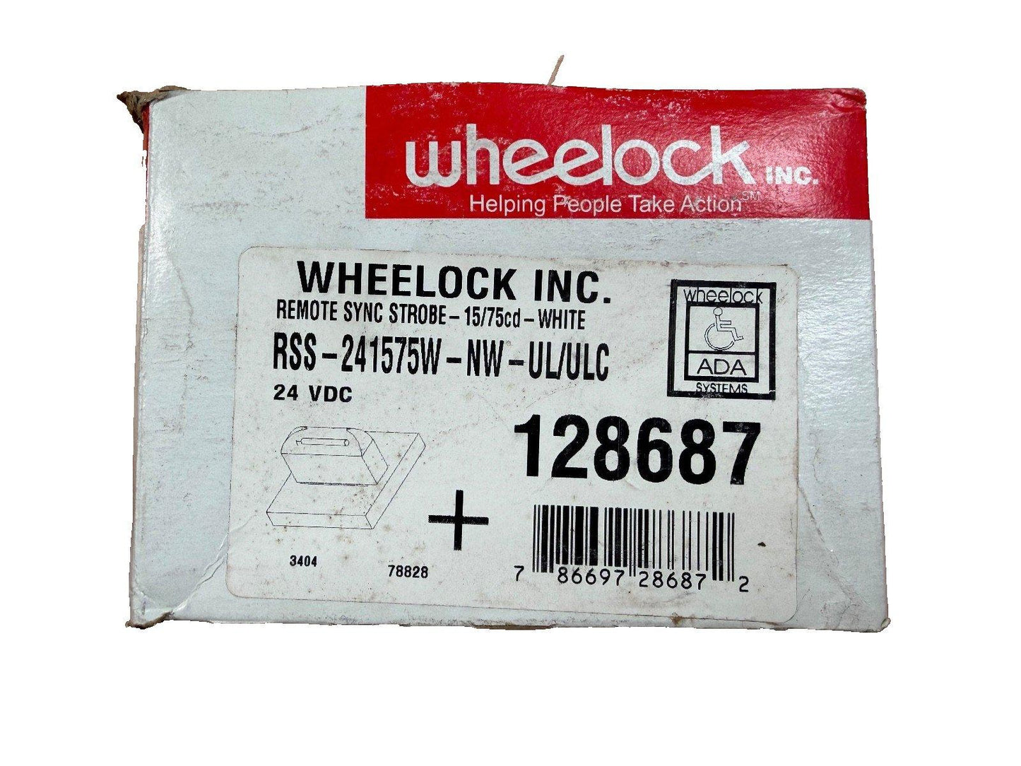 Eaton Wheelock RSS-241575W-NW-UL/ULC Strobe Wall White No Lettering (NEW IN BOX)