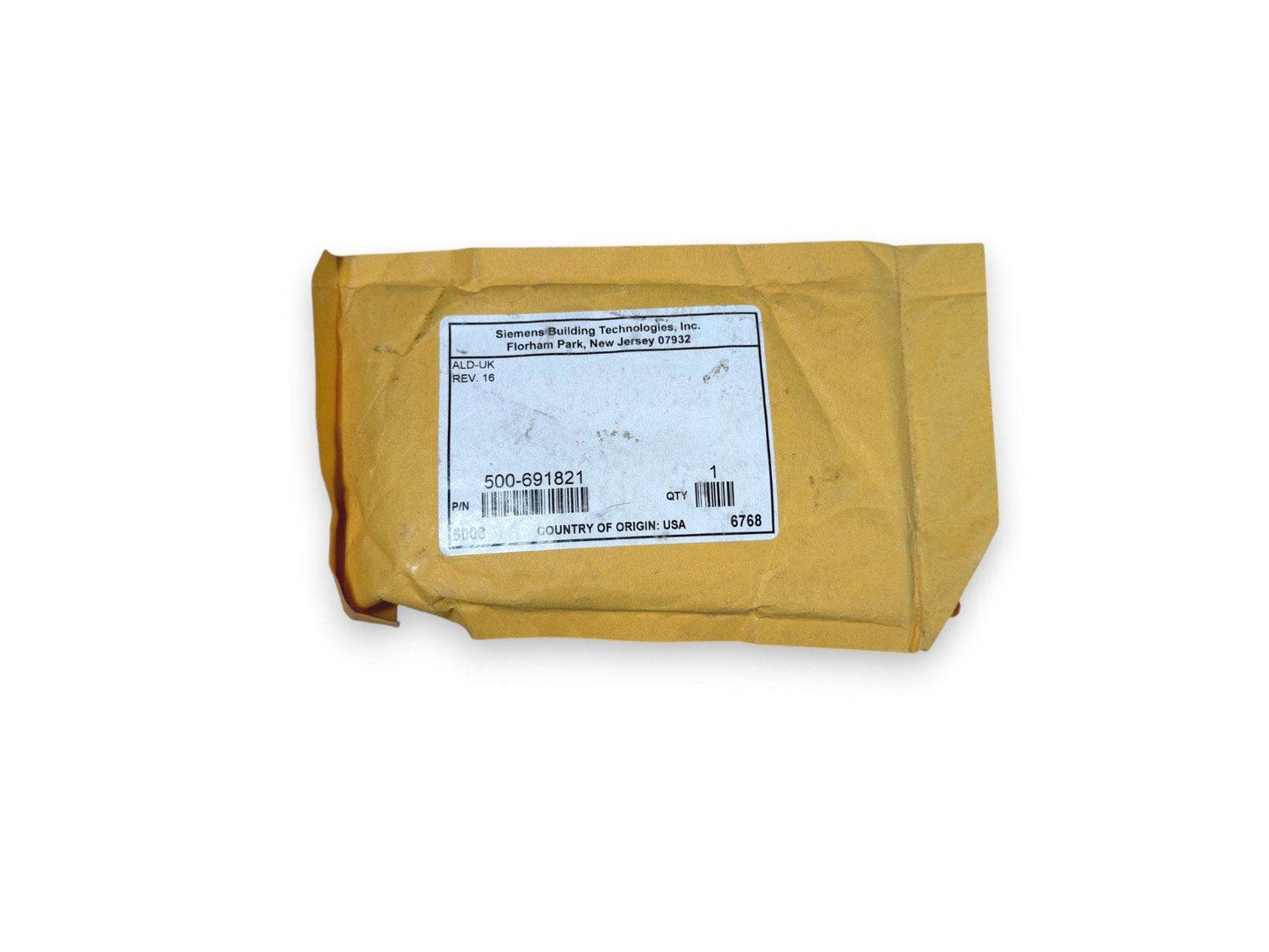 Siemens fire alarm part 500-691821 in original packaging, USA made, surplus equipment