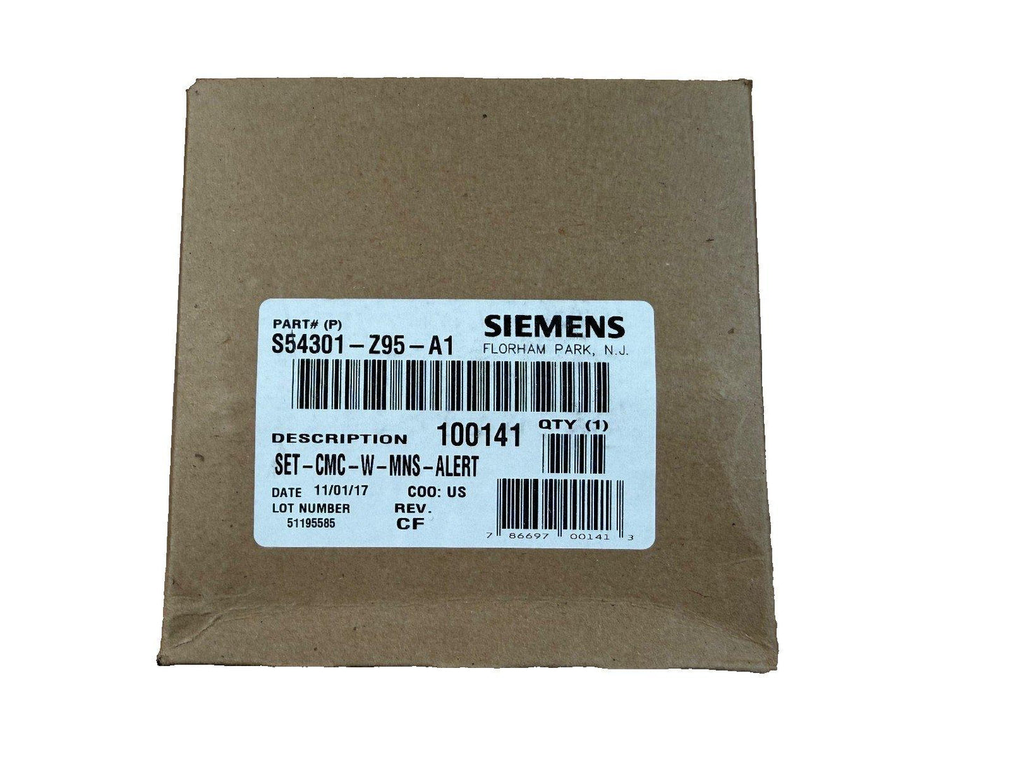 Siemens SET-CMC-W-MNS-ALERT S54301-Z-95-A1 Alert Strobe Wall White (NEW IN BOX)