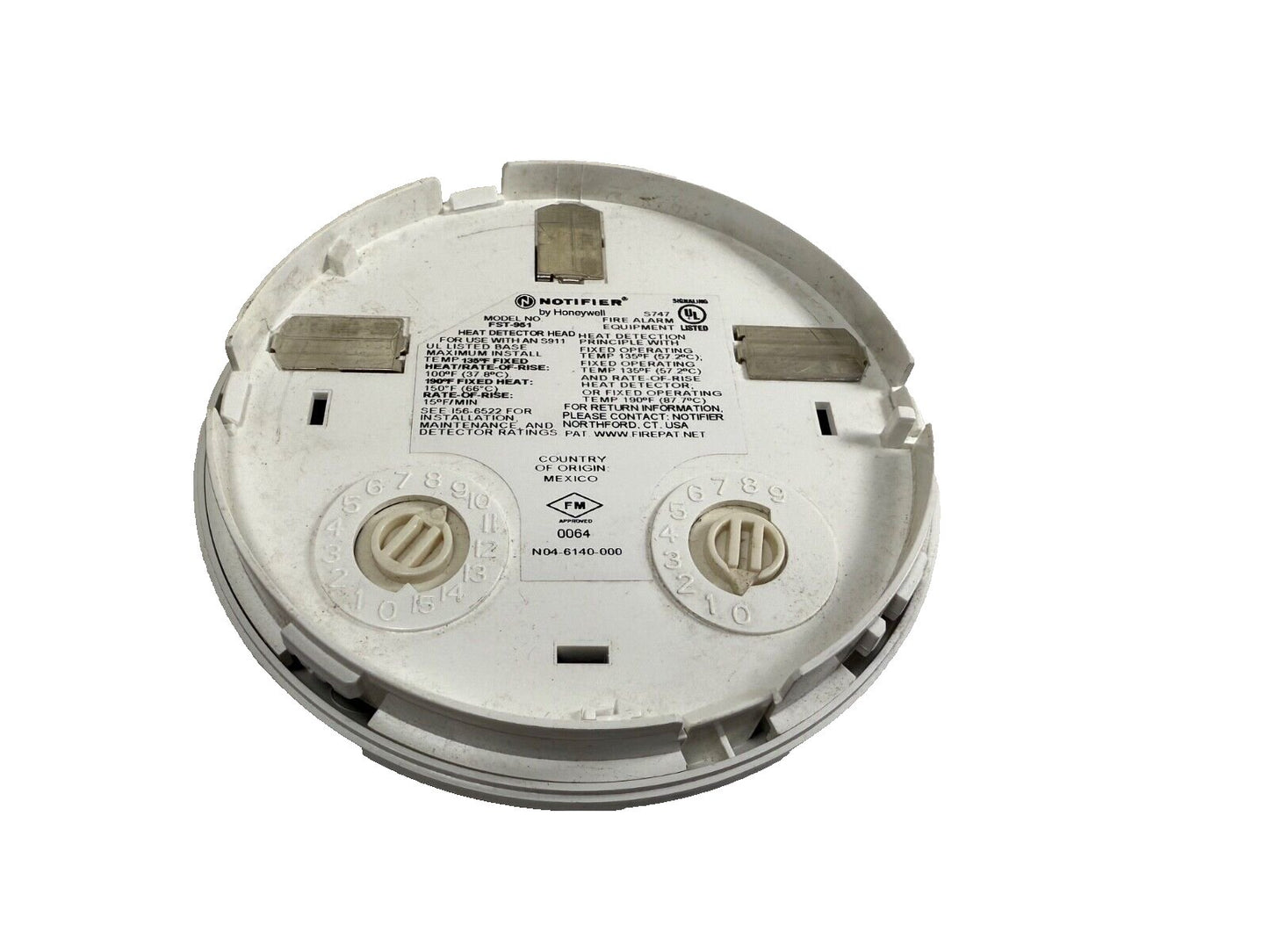 NOTIFIER FST-951 Fire Alarm Thermal Heat Detector