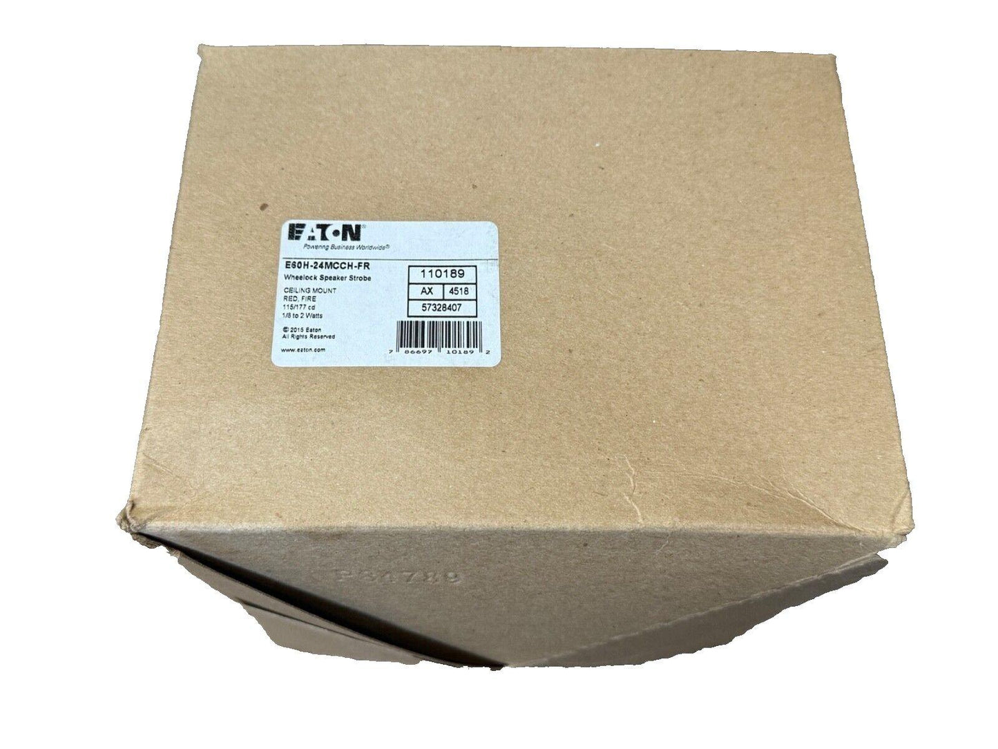 Eaton Wheelock E60H-24MCCH-FR 110189 Fire Alarm Speaker Strobe (NEW IN BOX)