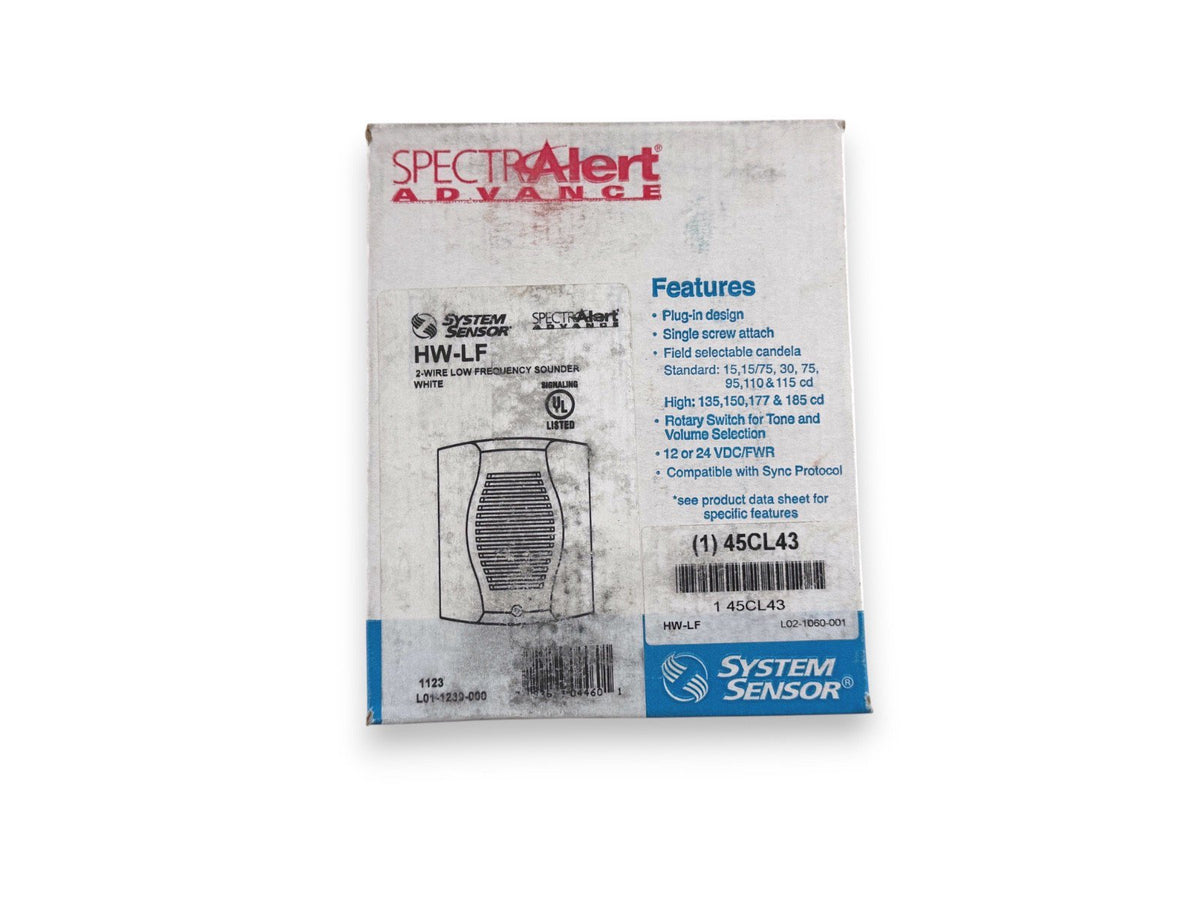 System Sensor HW-LF Low-frequency Sounder White (NEW IN BOX)
