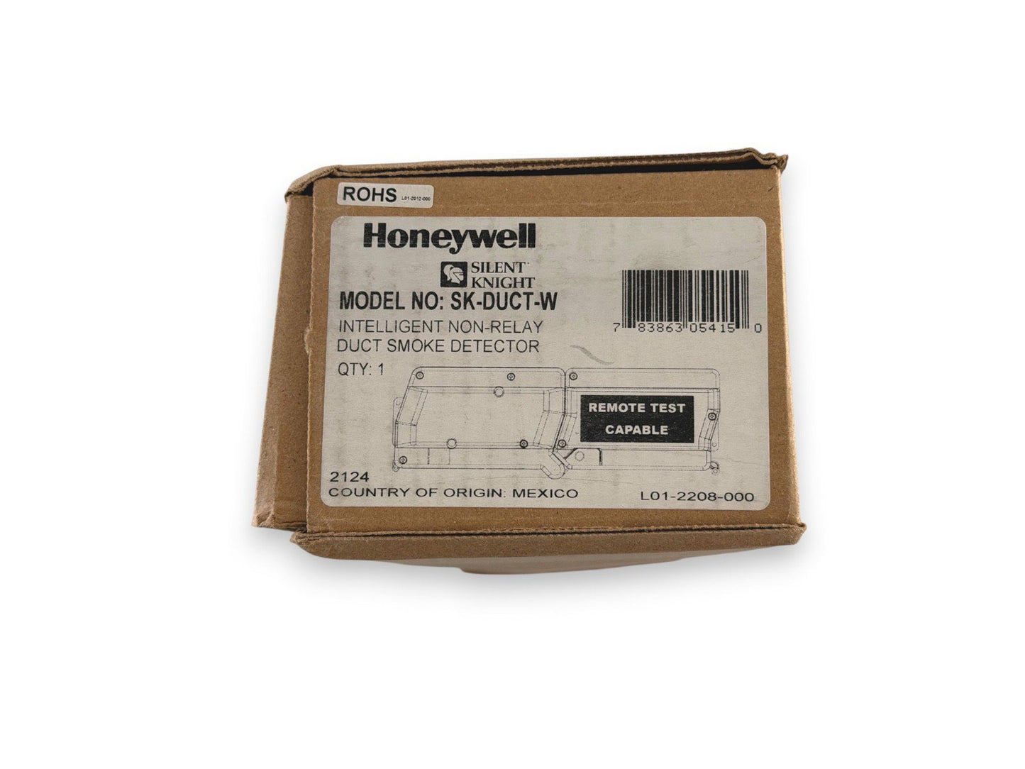 Silent Knight SK-DUCT-W Intelligent Non-relay Duct Smoke Detector (NEW IN BOX)