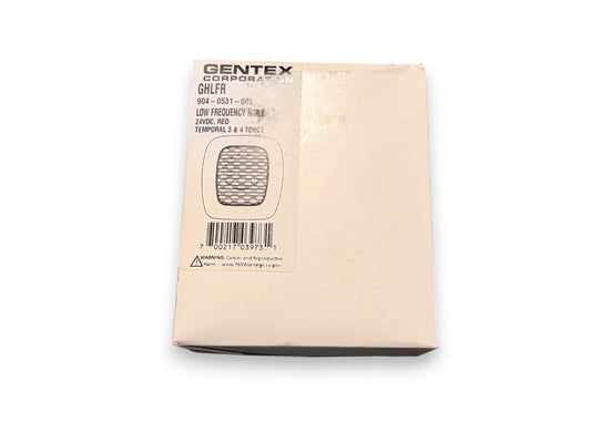 Gentex GHLFR Fire Alarm Low-frequency Sounder Red (NEW IN BOX)