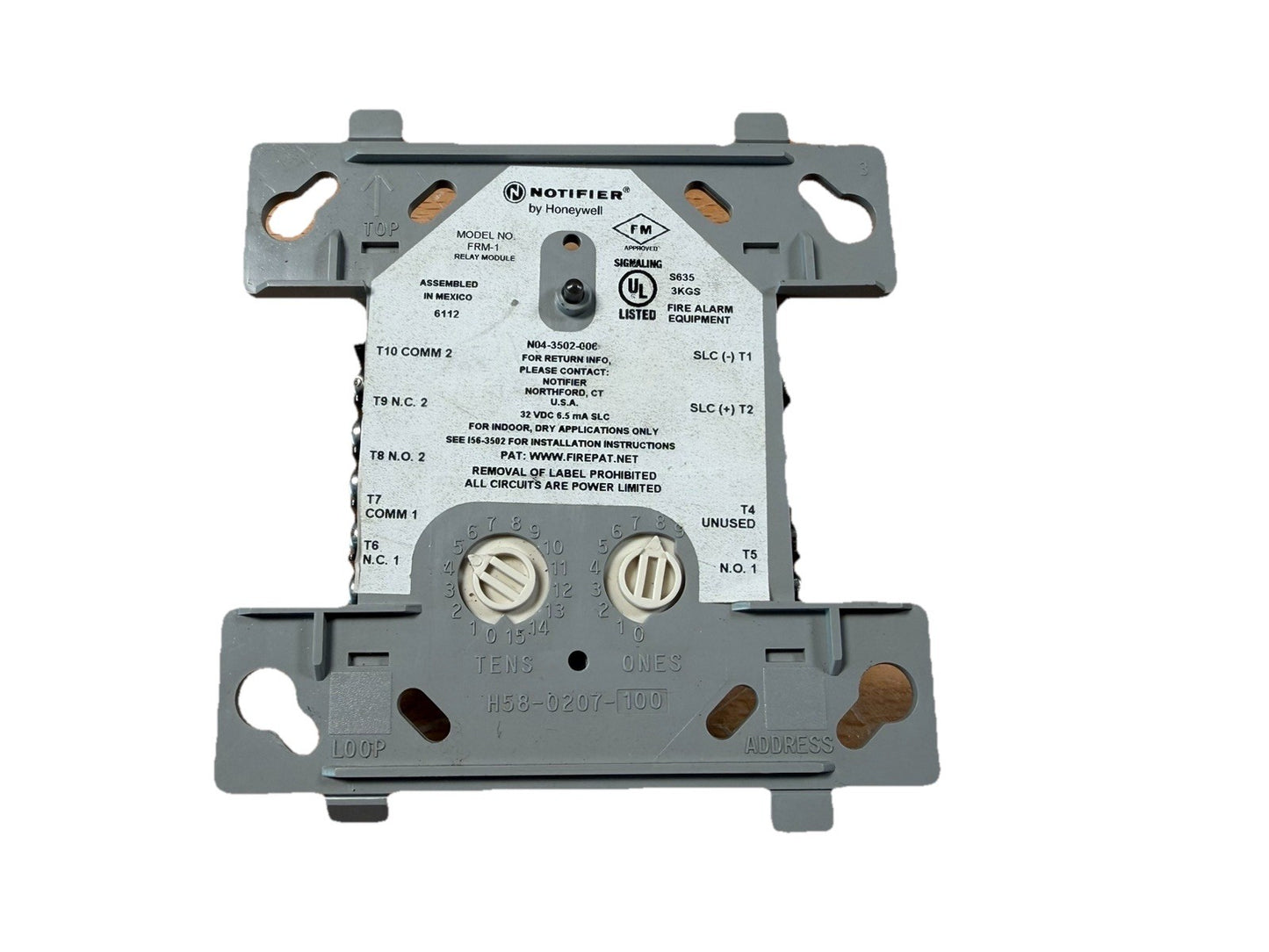 NOTIFIER FRM-1 Fire Alarm Relay Module