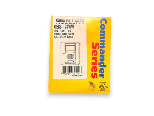 Gentex GES3-24WW Fire Alarm Strobe Wall White (NEW IN BOX)