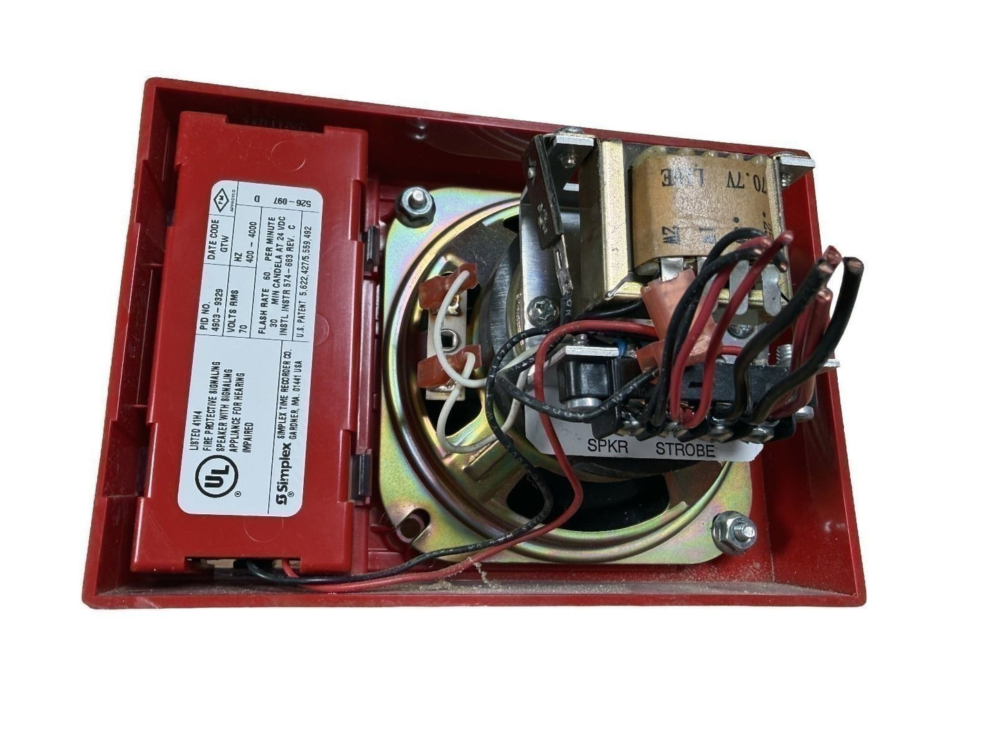 Simplex 4903-9329 Fire Alarm Speaker Strobe Wall Red