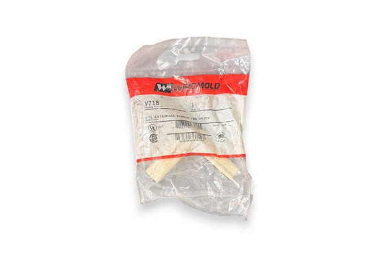 Wiremold V718 STL External Elbow 700 Ivory fire alarm conduit fitting in sealed package
