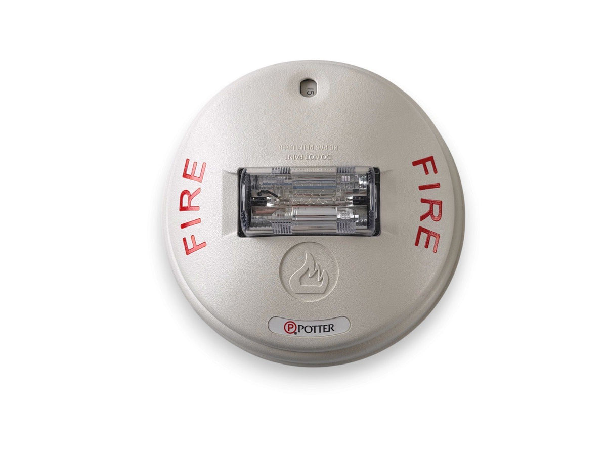 Potter CS-24W Fire Alarm Strobe Ceiling White