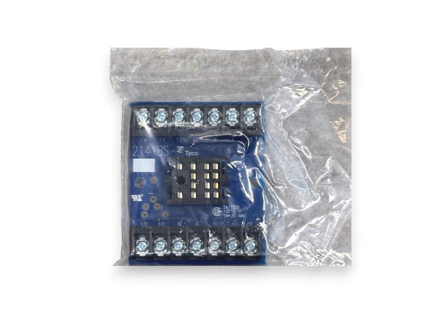 Tyco Electronics 214BS 214-BS 214 BS Relay Socket 5A 150V 14-20AWG (NEW IN BOX)