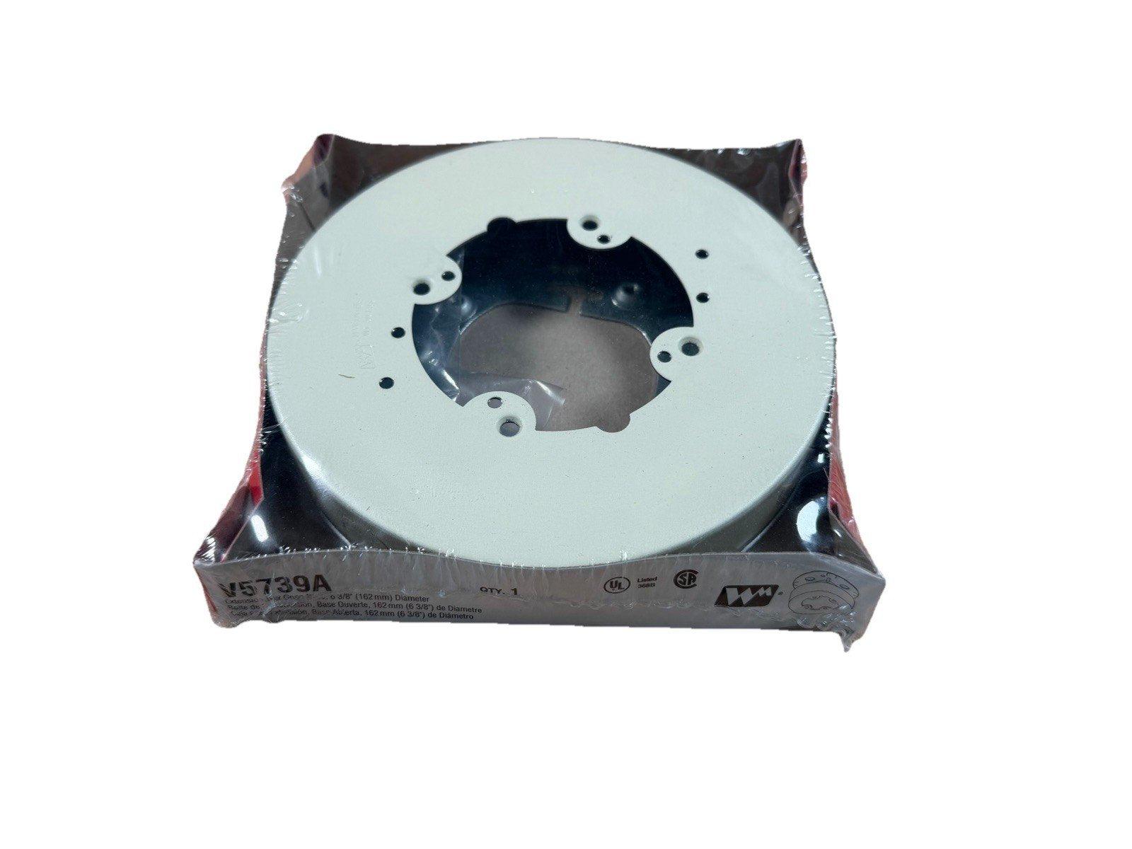 V5739A fire alarm base plate, 6 3/8" diameter, UL listed, packaged for installation