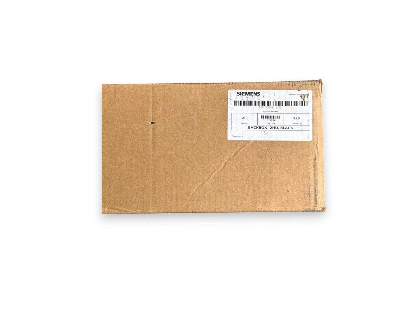 Siemens 2HU black backbox for fire alarm systems, new surplus equipment