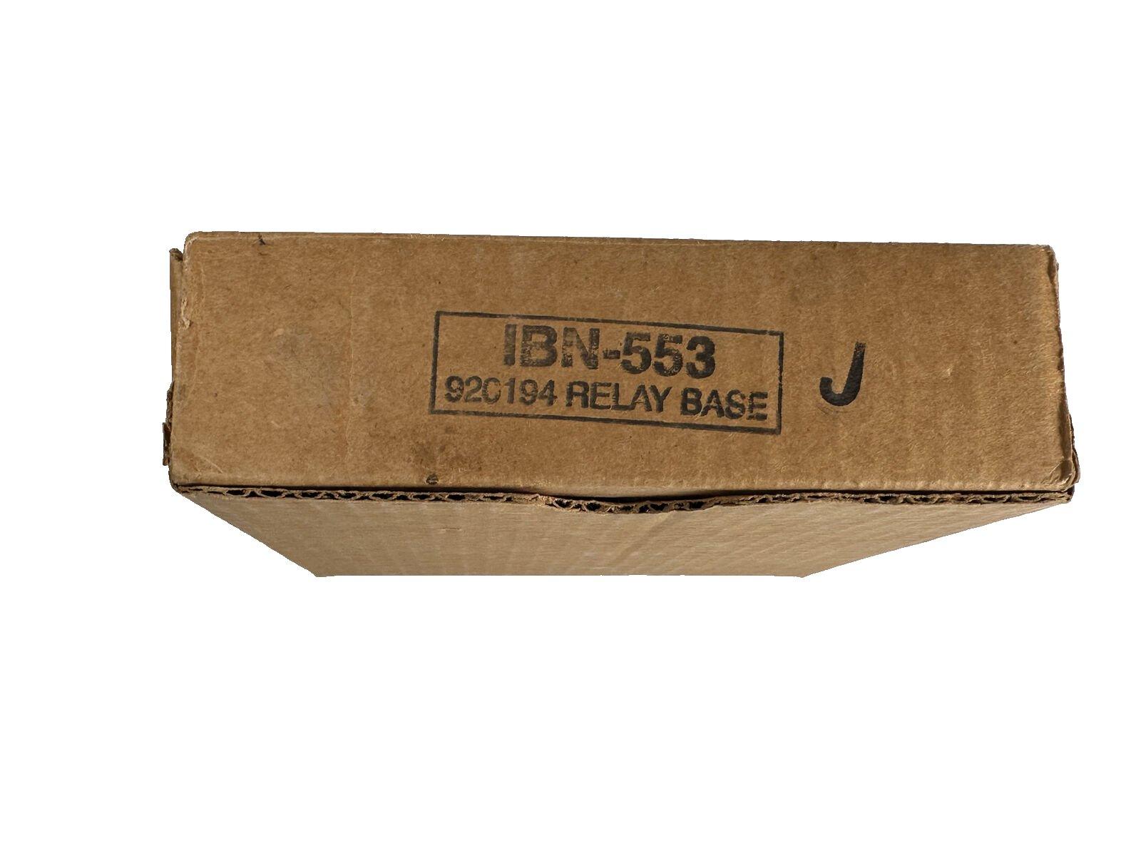 IBN-553 92C194 relay base in original cardboard packaging for fire alarm systems