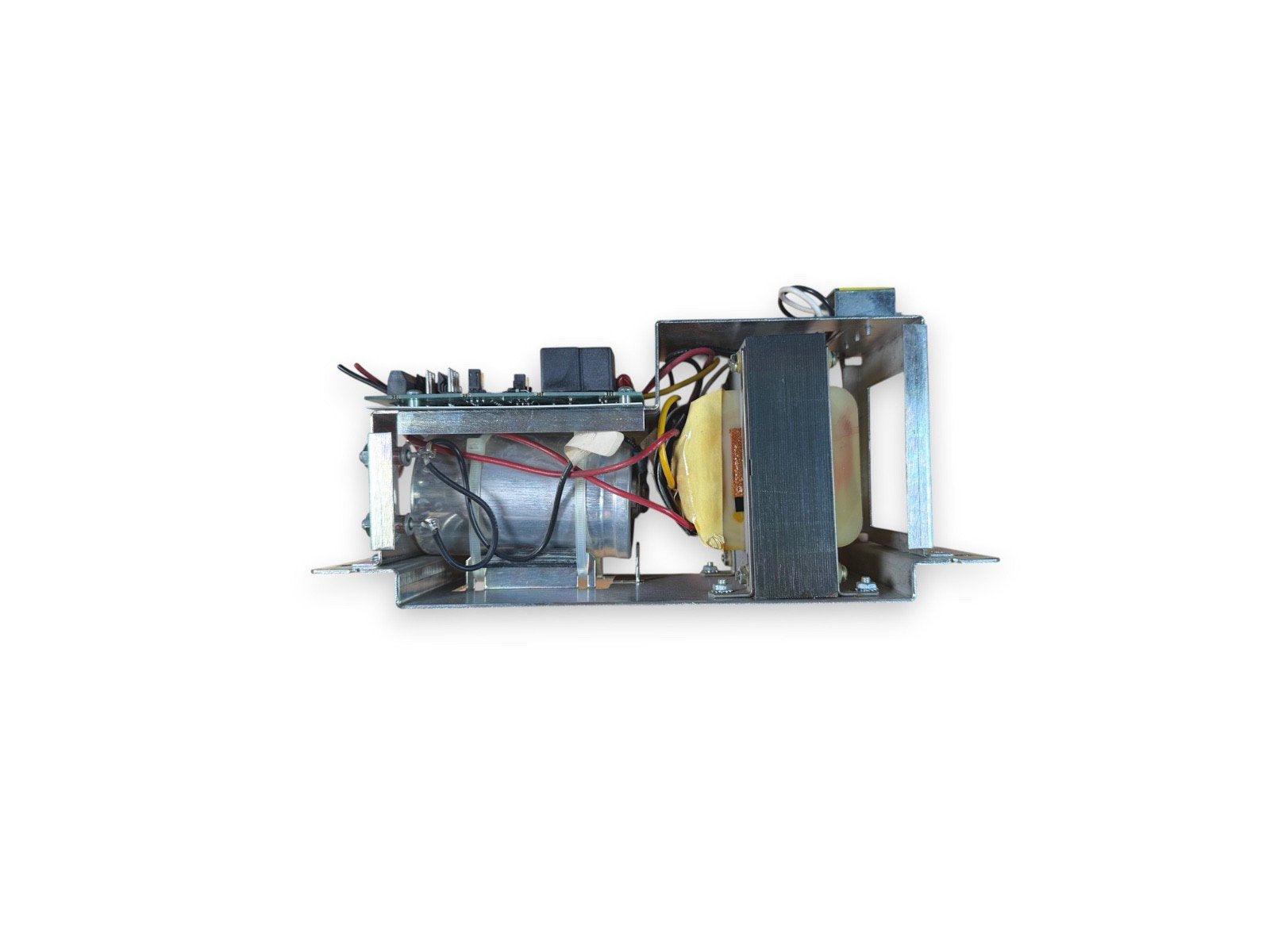 Fire alarm control panel power supply module with wiring and transformer