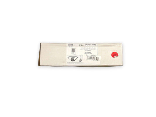 White outdoor fire alarm speaker strobe WG4WN-SVMC in packaging, 25/70V RMS, made in China