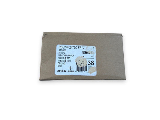 Eaton Wheelock RSSWP-2475C-FR Fire Alarm Strobe Ceiling Red (NEW IN BOX)