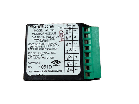 Kidde-Fenwal A/I 70-407008-001 DB SmartOne Monitor Module