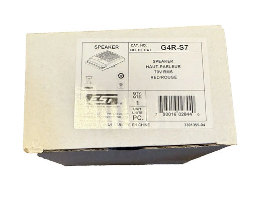 EST Edwards G4R-S7 Fire Alarm Speaker Wall Red (NEW IN BOX) Edwards