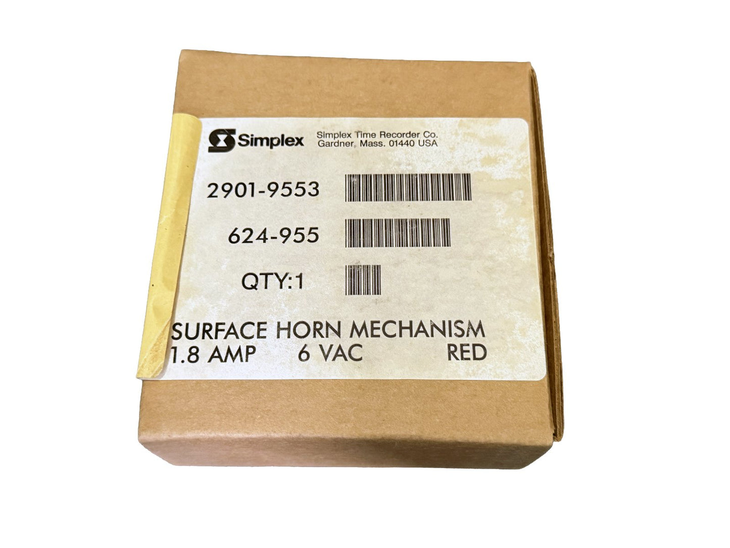 Simplex 2901-9553 Fire Alarm Horn 6 VAC Red (NEW IN BOX)