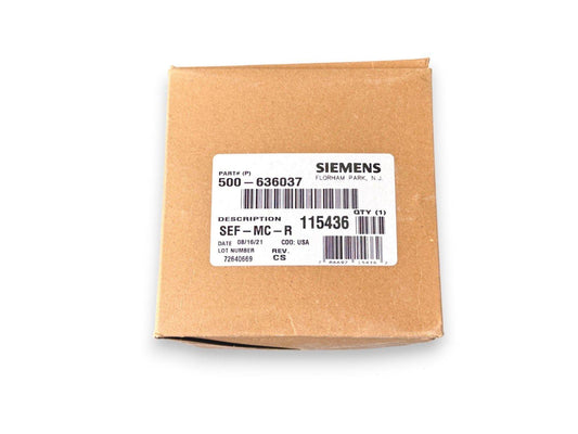 Siemens SEF-MC-R fire alarm component in original packaging, part #500-636037