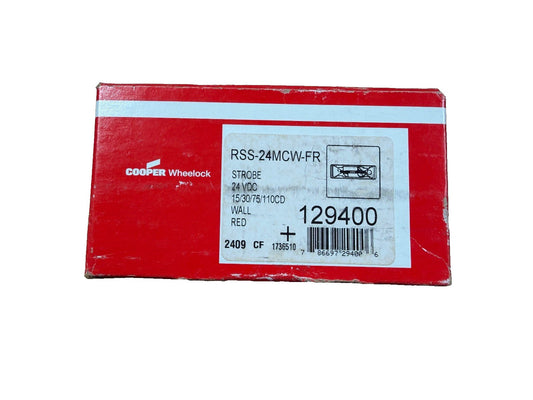 Eaton Wheelock RSS-24MCW-FW Fire Alarm Strobe Wall White (NEW IN BOX)