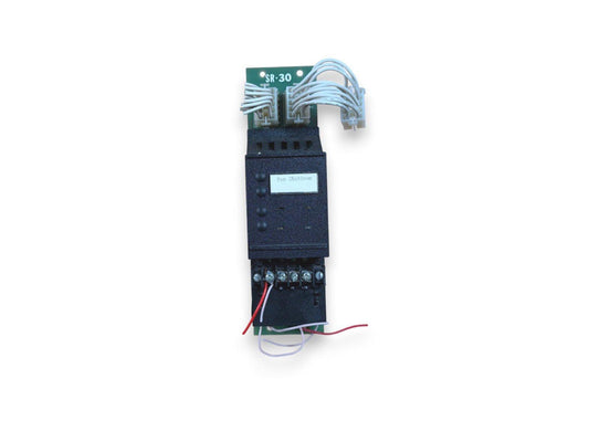 SR-30 fire alarm fan shutdown module with wiring terminals and connectors