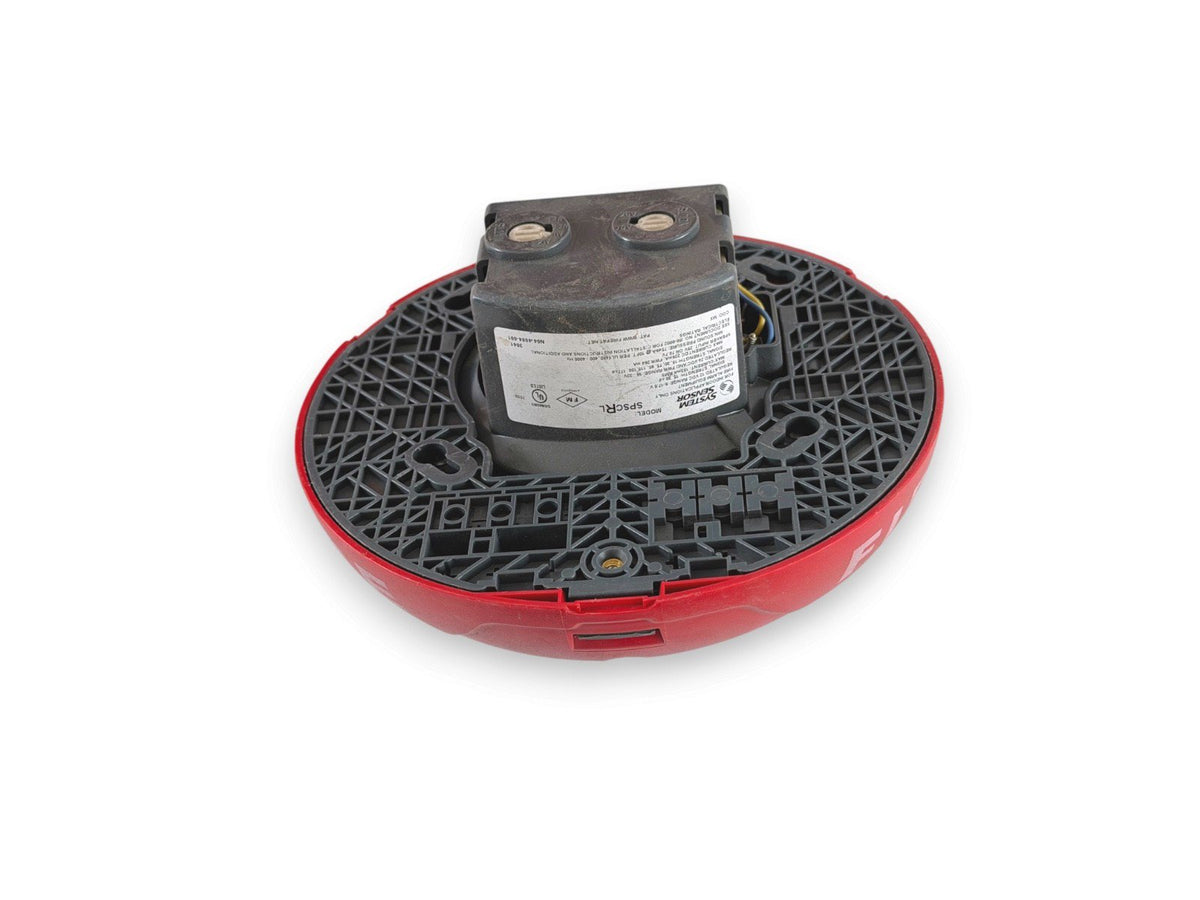System Sensor SPSCRL Fire Alarm Speaker Strobe Ceiling Red