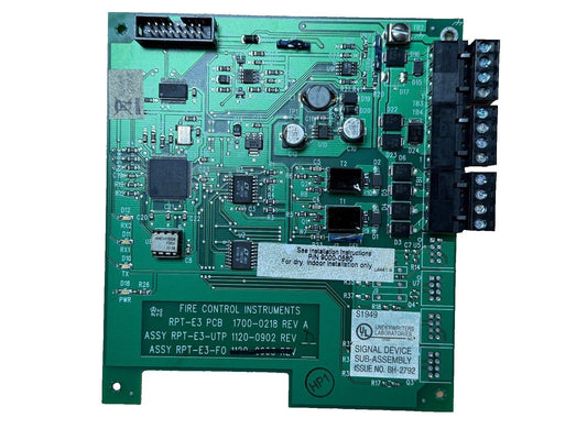 Fire alarm control panel PCB with UL listed signal device sub-assembly, indoor use only