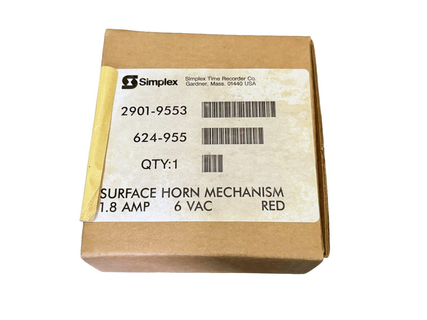 Simplex 2901-9553 Fire Alarm Horn 6 VAC Red (NEW IN BOX)