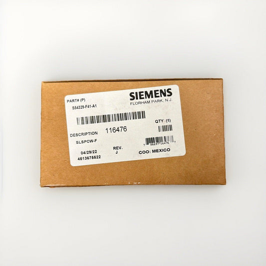 Siemens fire alarm part S54329-F41-A1 in original packaging, new surplus equipment