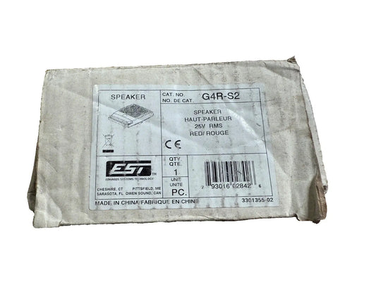 EST Edwards G4R-S2 Fire Alarm Speaker Wall Red (NEW IN BOX) Edwards