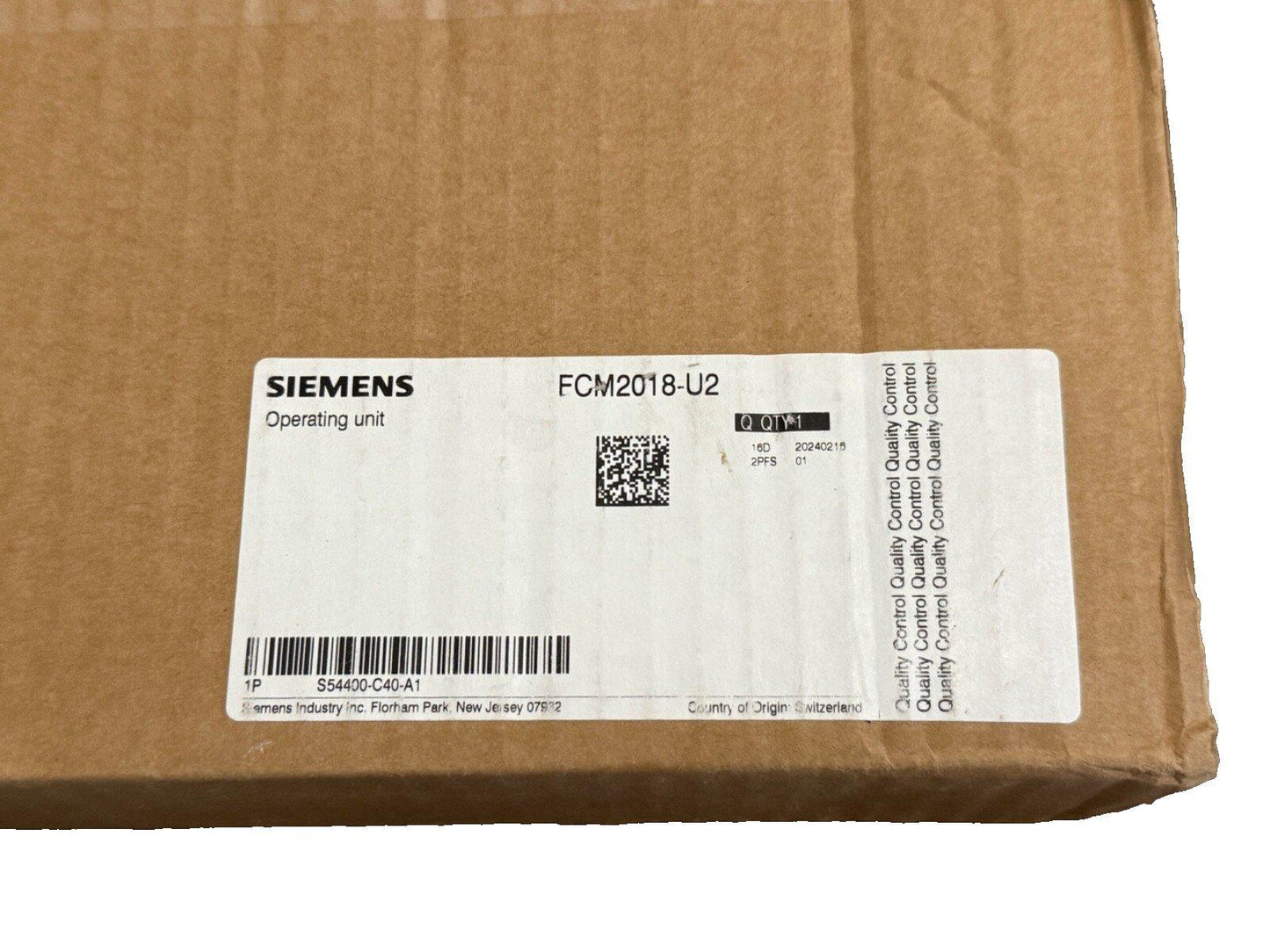 Siemens FCM2018-U2 Fire Alarm Operating Unit (NEW IN BOX)