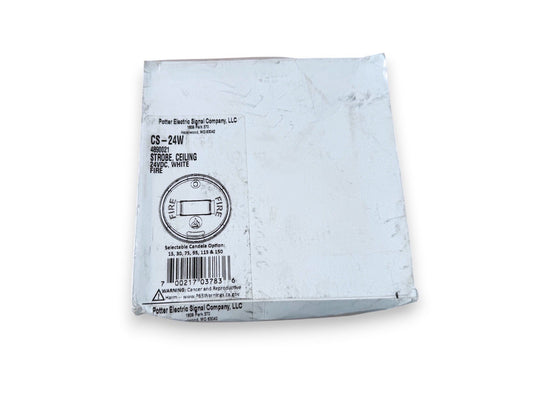 Potter CS-24W Fire Alarm Strobe Ceiling White (NEW IN BOX)