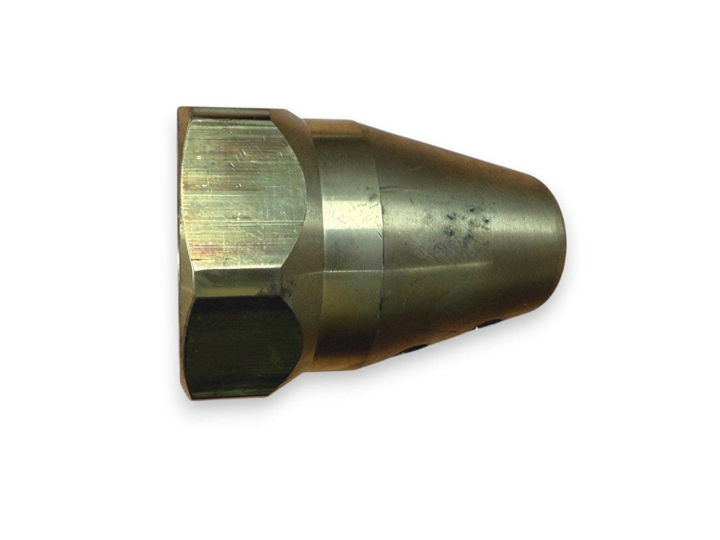 Brass fire alarm sprinkler head component, used fire safety equipment