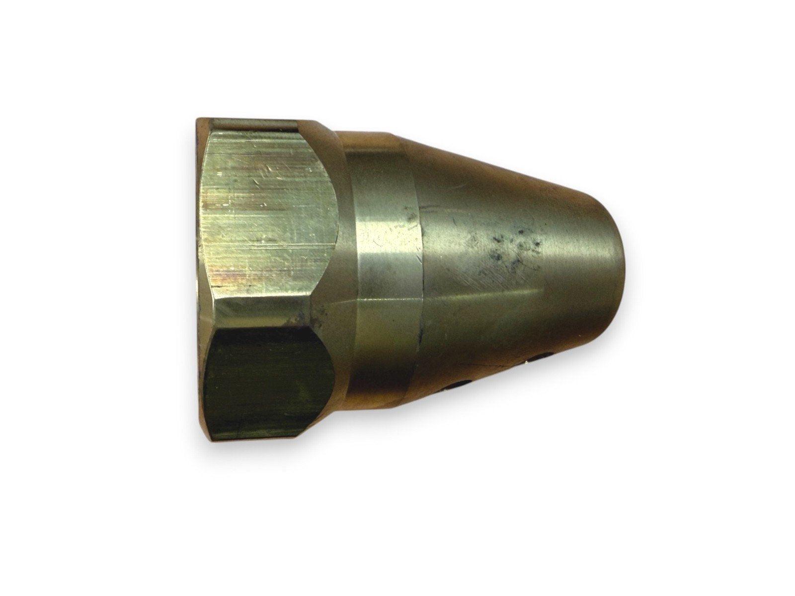 Brass fire alarm sprinkler head component, used fire safety equipment