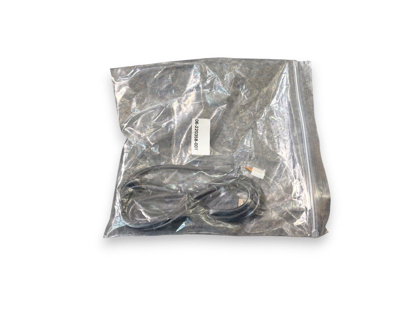 Fire alarm cable assembly in clear plastic bag, part #06-220358-001, for fire safety systems