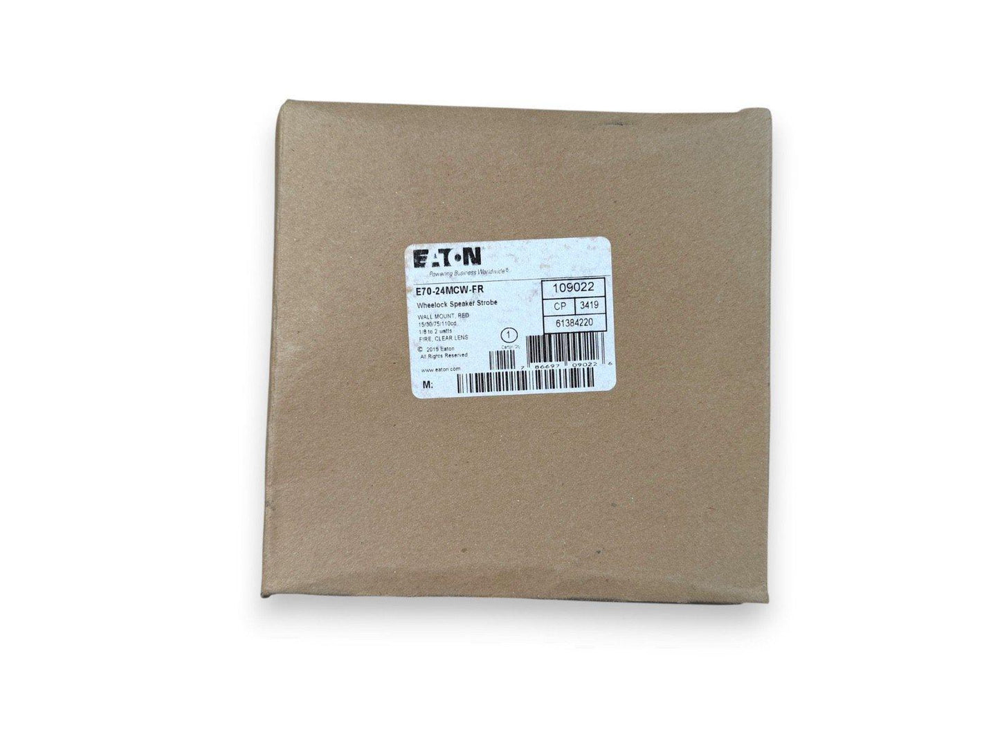 Eaton E70-24MCW-FR Wheelock Speaker Strobe fire alarm device in original packaging