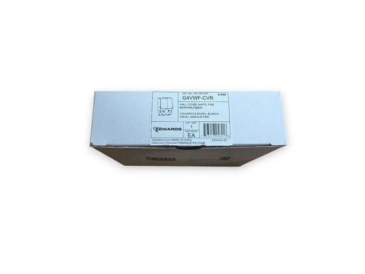 Edwards G4VWF-CVR white fire alarm wall cover box, fire safety equipment