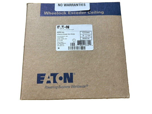 Eaton Wheelock HSRC-AL Horn Strobe Ceiling Red Alert Clear Lens (NEW IN BOX)