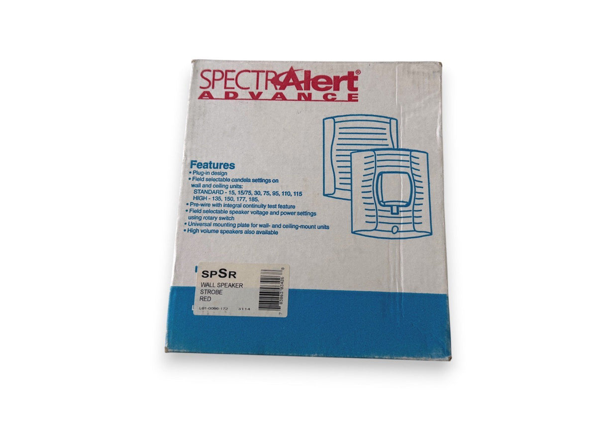 System Sensor SPSR Fire Alarm Speaker Strobe Wall Red (NEW IN BOX)