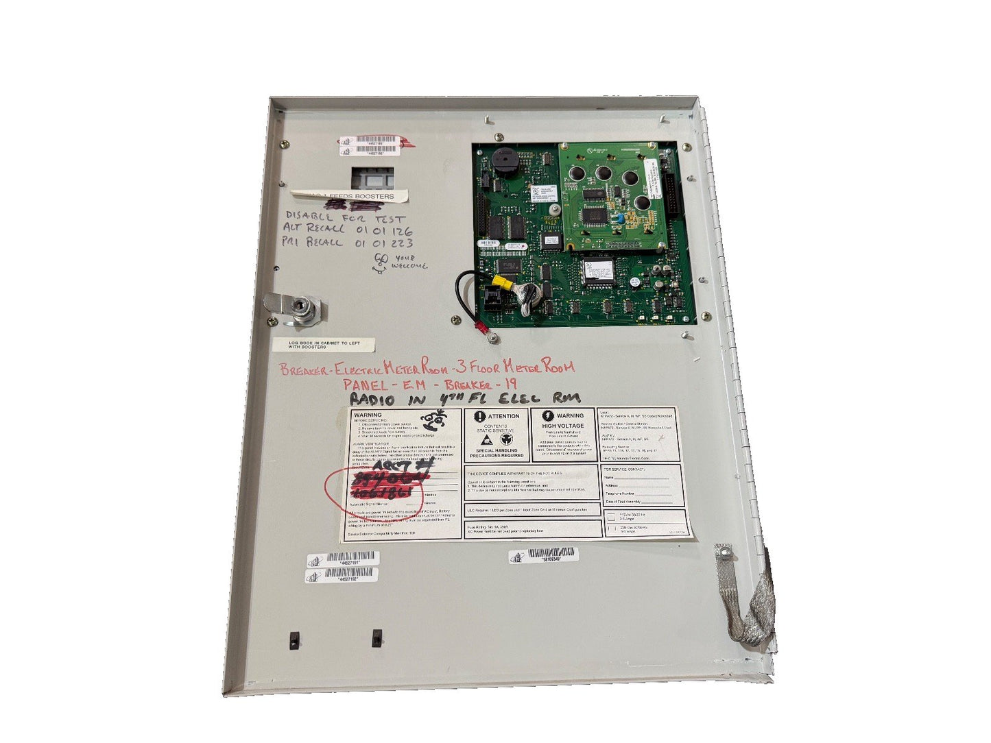 EST Edwards QS1 QuickStart Fire Alarm Control Panel Annunciator/Door