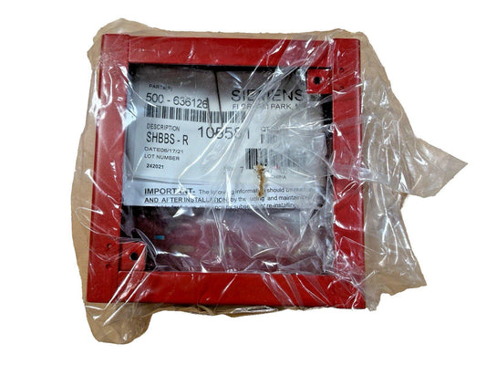 Siemens SHBBS-R fire alarm control panel, new in plastic wrap, part #500-636126
