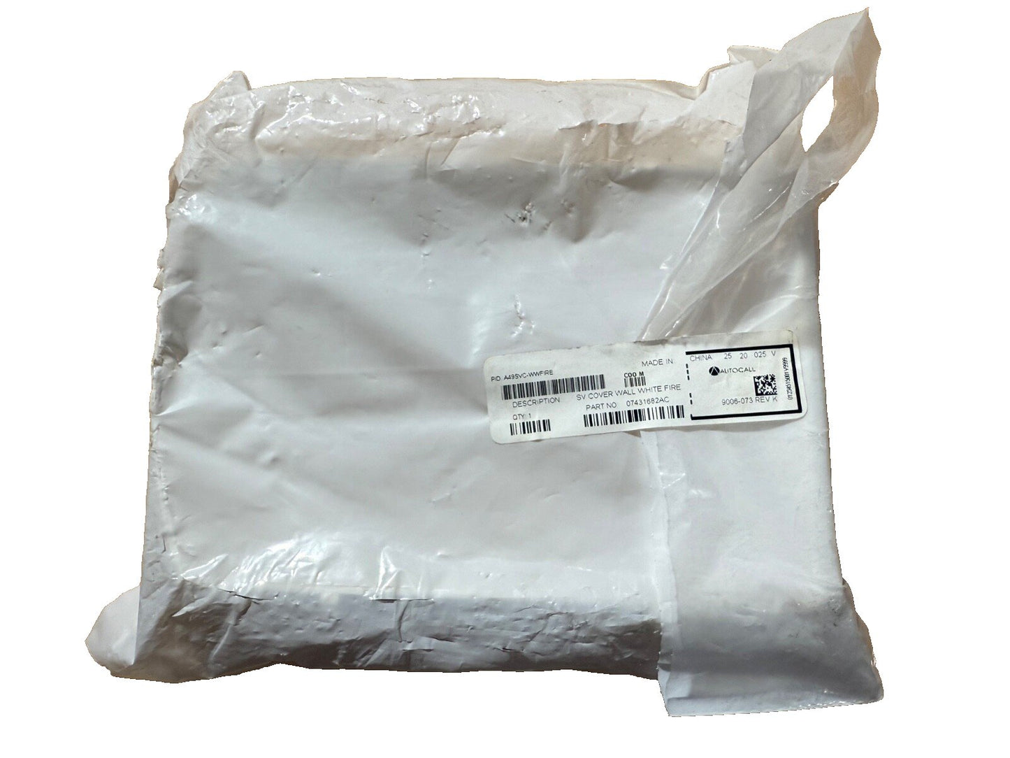 Autocall A49SVC-WWFIRE Fire Alarm TrueAlert ES SV Cover White (NEW IN BOX)