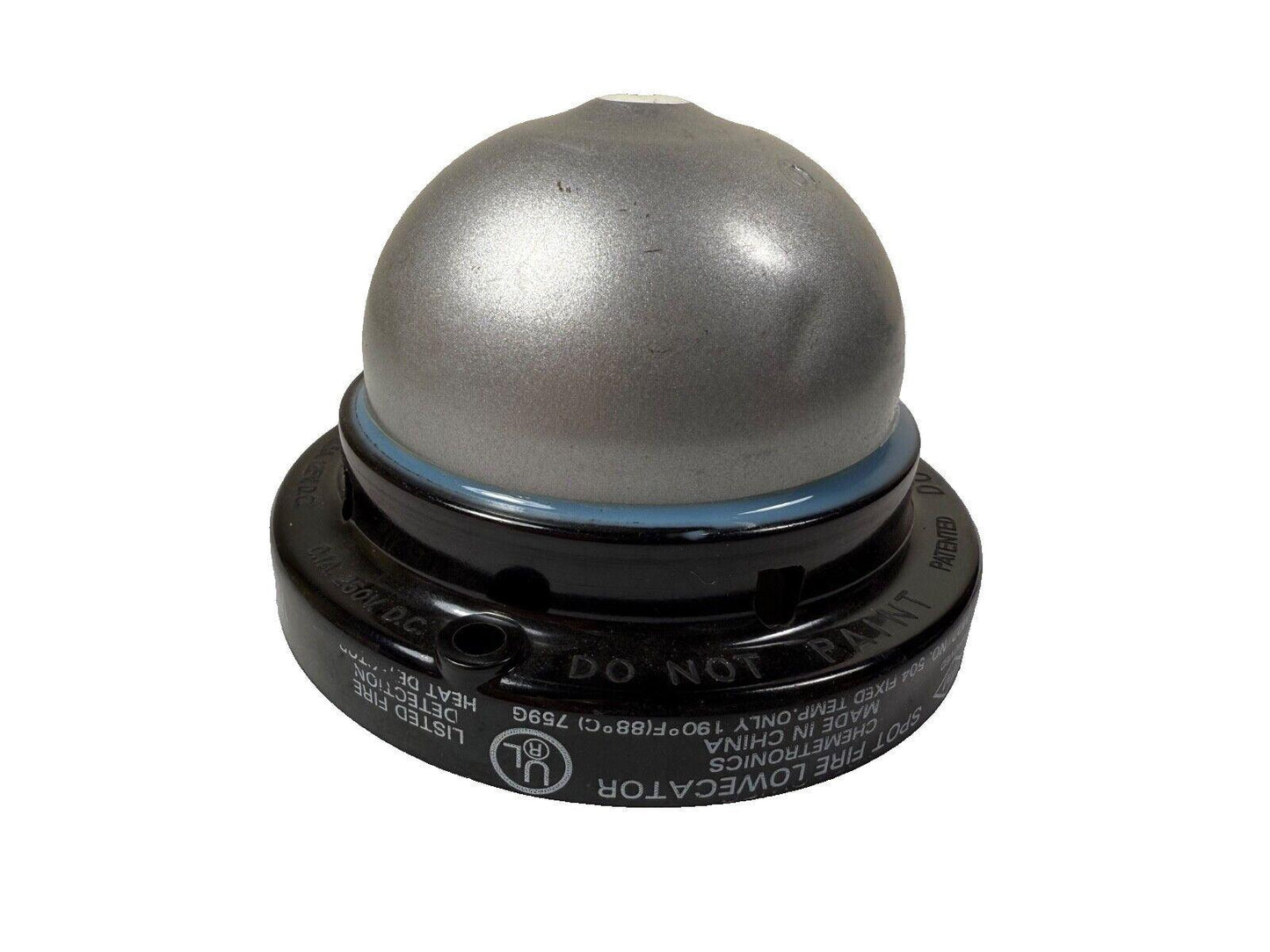 Spot fire detector heat sensor for fire alarm systems, UL listed, fixed temp 190°F