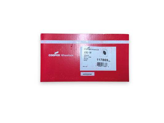 Eaton Wheelock E90-W 117869 Fire Alarm Speaker Ceiling White (NEW IN BOX)