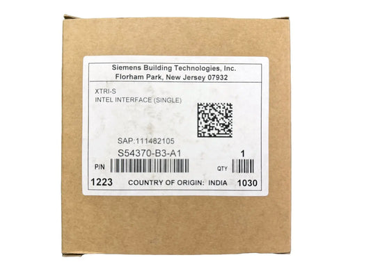 Siemens XTRI-S S54370-B3-A1 Fire Alarm Intel Interface Singl Module (NEW IN BOX) Siemens