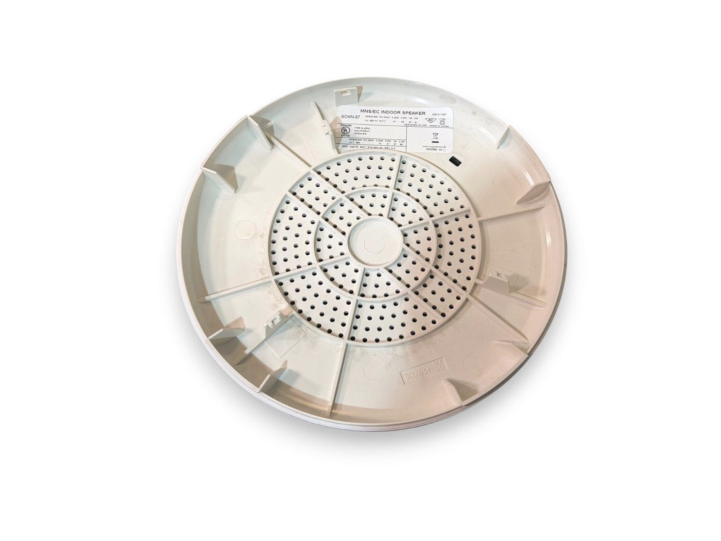 EST Edwards GCWN-S7 Fire Alarm Speaker Ceiling White