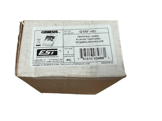 EST Edwards G1RF-HD Fire Alarm Horn Wall Red (NEW IN BOX) Edwards